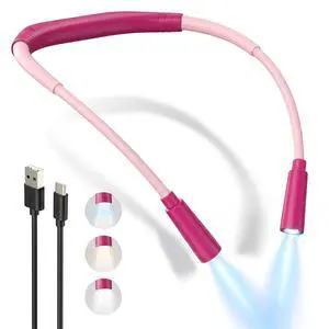 Rechargeable Book Light,3 Colors and Brightness Adjustable Reading Light,Bendable Neck Light,100hrs Long-Lasting,Perfect Reading Lamp Gift for Books in Bed, Knitting,Repairing,Working Rechargeable Book Light,3 Colors and Brightness Adjustable Reading Light,Bendable Neck Light,100hrs Long-Lasting,Perfect Reading Lamp Gift for Books in Bed, Knitting,Repairing,Working