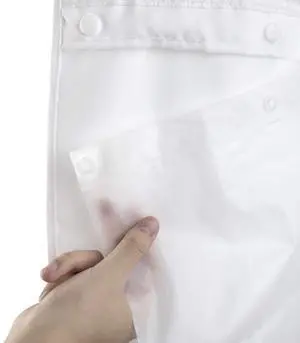 No Hook Shower Curtain Liner Replacement, Frosted, 70x54 No Hook Shower Curtain Liner Replacement, Frosted, 70x54