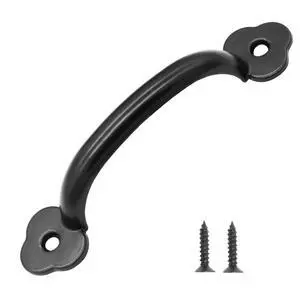 12 Pcs Barn Door Handles, 3.2 in Hole Center Gate Handle, Black 12 Pcs Barn Door Handles, 3.2 in Hole Center Gate Handle, Black