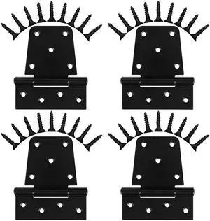 Heavy Duty Gate Hinges 3.5 inch 4 Pack Extra Thick Industrial T Hinges Barn Door Hinges Shed Door Hinges for Large Wooden Gates Wood Fence Outdoor - Black Iron Finish (Screws Included) Heavy Duty Gate Hinges 3.5 inch 4 Pack Extra Thick Industrial T Hinges Barn Door Hinges Shed Door Hinges for Large Wooden Gates Wood Fence Outdoor - Black Iron Finish (Screws Included)