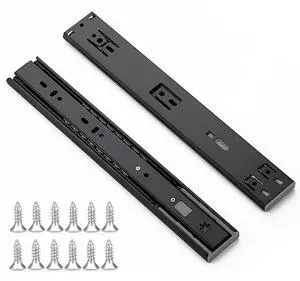 Matte Black Soft Close Drawer Slides 12 Inch 1 Pairs 2 Pack Matte Black Soft Close Drawer Slides 12 Inch 1 Pairs 2 Pack