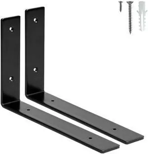 Shelf Bracket 10 inch,L Brackets for Shelves 2 Pack Shelf Bracket 10 inch,L Brackets for Shelves 2 Pack