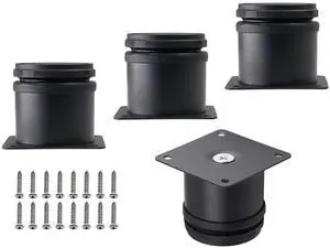 Set of 4 Adjustable Stainless Steel Furniture Legs 2 Inch Black Set of 4 Adjustable Stainless Steel Furniture Legs 2 Inch Black