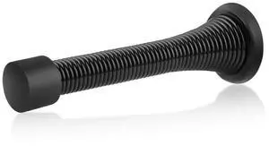 12 Pack Black Spring Door Stops,3-1/8" Heavy Duty - Flexible Door Stopper with Low Mounted Black Rubber Bumper Tips 12 Pack Black Spring Door Stops,3-1/8" Heavy Duty - Flexible Door Stopper with Low Mounted Black Rubber Bumper Tips