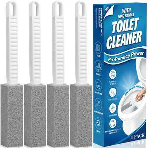 4 Pack Pumice Stone Toilet Bowl Cleaner with Long Handle 4 Pack Pumice Stone Toilet Bowl Cleaner with Long Handle