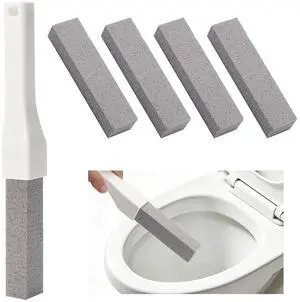 Pumice Stone Toilet Bowl Cleaner with Handle for Hard Water & Rust Pumice Stone Toilet Bowl Cleaner with Handle for Hard Water & Rust