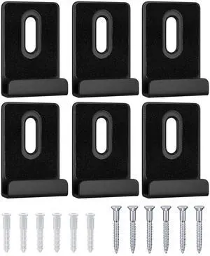 6Pcs Metal Mirror Clips for Wall Mounting, Mirror Holder Clips Heavy Mirror Hangers for The Wall (Black) 6Pcs Metal Mirror Clips for Wall Mounting, Mirror Holder Clips Heavy Mirror Hangers for The Wall (Black)