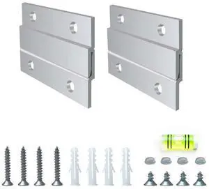 French Cleat Hanger Heavy Duty 2 Inches (2 Pair) French Cleat Mounting Brackets for Wall Mounting, Metal French Cleat for Aluminum Mirror, Interlocking French Cleats for Picture Hanging with Screws French Cleat Hanger Heavy Duty 2 Inches (2 Pair) French Cleat Mounting Brackets for Wall Mounting, Metal French Cleat for Aluminum Mirror, Interlocking French Cleats for Picture Hanging with Screws