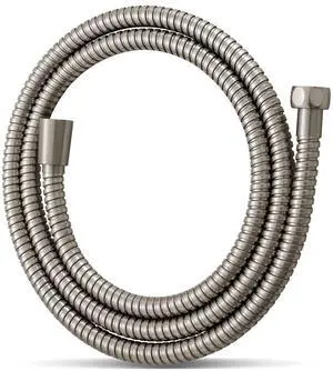 Shower Hose, Brushed Nickel Kink Free Stainless Steel Shower Hose Attachment Electroplating Handheld Shower Head Hose Flex Hoses Extension with Brass Insert & Nut for Pet Bathing Cleaning 60 in Shower Hose, Brushed Nickel Kink Free Stainless Steel Shower Hose Attachment Electroplating Handheld Shower Head Hose Flex Hoses Extension with Brass Insert & Nut for Pet Bathing Cleaning 60 in
