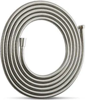 Shower Hose, 198 in Kink Free Stainless Steel Shower Hose Attachment Electroplating Handheld Shower Head Hose Flex Hoses Extension with Brass Insert & Nut for Pet Bathing Cleaning, Nickel Gray Shower Hose, 198 in Kink Free Stainless Steel Shower Hose Attachment Electroplating Handheld Shower Head Hose Flex Hoses Extension with Brass Insert & Nut for Pet Bathing Cleaning, Nickel Gray