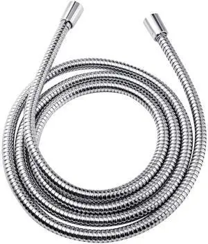 Shower Hose For Hand Held Shower Heads, 96 Inches Cord Extra Long Stainless Steel Hand Shower Hose, Ultra-Flexible Replacement Part with Brass Insert, Chrome Shower Hose For Hand Held Shower Heads, 96 Inches Cord Extra Long Stainless Steel Hand Shower Hose, Ultra-Flexible Replacement Part with Brass Insert, Chrome