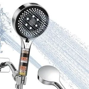 Filtered Handheld Shower Head, High Pressure Chrome Filtered Handheld Shower Head, High Pressure Chrome