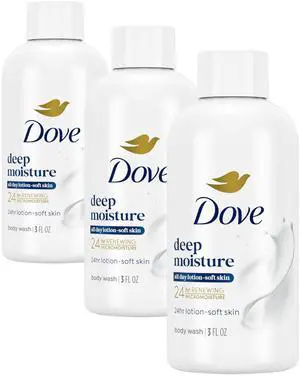 Body Wash Deep Moisture for Dry Skin | 24hr Renewing MicroMoisture | Nourishes Driest Skin | 3 oz | Pack of 3 Body Wash Deep Moisture for Dry Skin | 24hr Renewing MicroMoisture | Nourishes Driest Skin | 3 oz | Pack of 3