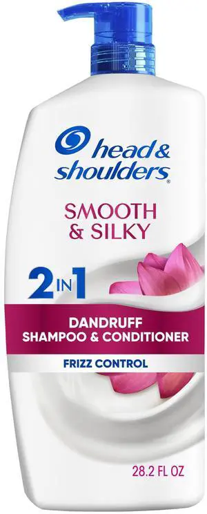 Anti-Dandruff Shampoo and Conditioner for Women | Smooth & Silky 2-in-1 | 1% Pyrithione Zinc, 24-Hour Frizz Control, Soothes Dry & Itchy Scalp, Healthy, Shiny & Smooth, 28.2 Fl Oz Anti-Dandruff Shampoo and Conditioner for Women | Smooth & Silky 2-in-1 | 1% Pyrithione Zinc, 24-Hour Frizz Control, Soothes Dry & Itchy Scalp, Healthy, Shiny & Smooth, 28.2 Fl Oz