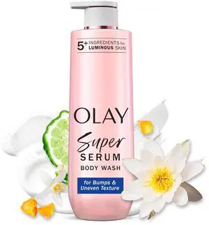 Super Serum Body Wash for Rough & Bumpy Skin, 24hr Long Lasting Rich Hydration, 5+ Ingredient Complex for Bright, Even, Firm, & Luminous Skin, with Collagen Peptide, BHA/AHA & Vitamin C, 20 fl oz Super Serum Body Wash for Rough & Bumpy Skin, 24hr Long Lasting Rich Hydration, 5+ Ingredient Complex for Bright, Even, Firm, & Luminous Skin, with Collagen Peptide, BHA/AHA & Vitamin C, 20 fl oz