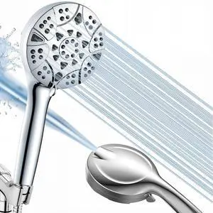 High Pressure Handheld Shower Head 10 Spray Modes with Rain & Massage, Anti-Clog Nozzles, Power Rinse for Tile, Soap & Pets, Chrome Finish, Easy Installation High Pressure Handheld Shower Head 10 Spray Modes with Rain & Massage, Anti-Clog Nozzles, Power Rinse for Tile, Soap & Pets, Chrome Finish, Easy Installation