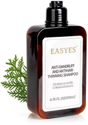 Anti Dandruff Shampoo with 1% Selenium Sulfide Helps reduce Itchy Flaky Scalp, strengthens and nourishes hair, soothes the scalp, Controls Oil, 7oz Anti Dandruff Shampoo with 1% Selenium Sulfide Helps reduce Itchy Flaky Scalp, strengthens and nourishes hair, soothes the scalp, Controls Oil, 7oz