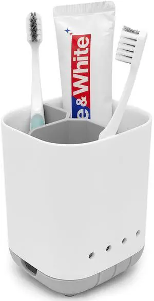 Toothbrush Holder for Bathroom,Plastic Detachable for Easy Cleaning Multi-Functional Storage,3 Slots Anti-Slip Electric Toothbrush and Toothpaste Organizer Caddy for Bathroom Vanity,Countertop (Grey) Toothbrush Holder for Bathroom,Plastic Detachable for Easy Cleaning Multi-Functional Storage,3 Slots Anti-Slip Electric Toothbrush and Toothpaste Organizer Caddy for Bathroom Vanity,Countertop (Grey)