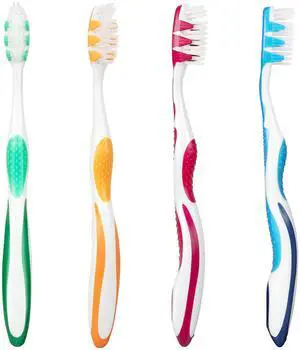 Extra Soft Toothbrushes for Adults -Tapered Bristles Flossing Toothbrush for Sensitive Teeth and Receding Gums, Individually Wrapped Plaque Remover Travel Toothbrush Variety Colors Pack of 4 Extra Soft Toothbrushes for Adults -Tapered Bristles Flossing Toothbrush for Sensitive Teeth and Receding Gums, Individually Wrapped Plaque Remover Travel Toothbrush Variety Colors Pack of 4