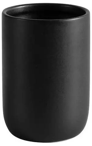 Bathroom Ceramic Toothbrush Cup, Matte Black Toothbrush Cup Holder, Bathroom Storage Organizer Bathroom Ceramic Toothbrush Cup, Matte Black Toothbrush Cup Holder, Bathroom Storage Organizer