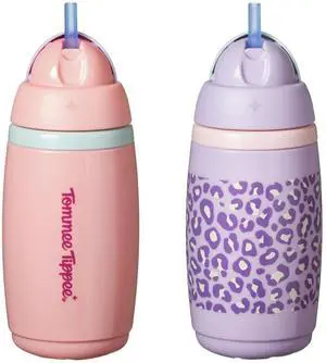 Active Straw Toddler Cups, 1-3 Years, Insulated, 9oz Active Straw Toddler Cups, 1-3 Years, Insulated, 9oz