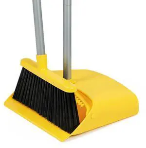 Stand Up Dustpan and Broom Set 50 Long Handle Broom with Dust Pan, with Self Cleaning Combe for Ergonomic Home Office Classroom Indoor Sweeping Stand Up Dustpan and Broom Set 50 Long Handle Broom with Dust Pan, with Self Cleaning Combe for Ergonomic Home Office Classroom Indoor Sweeping