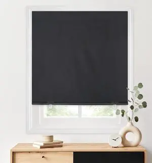 100% Blackout Roller Shades, 36"x72", Black 100% Blackout Roller Shades, 36"x72", Black