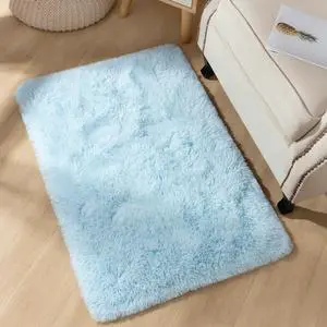 Area Rugs for Bedroom, 2x3 Door Mat Washable Small Light Blue Bedside Rug,Fluffy Shaggy Entryway Rugs for Living Room, Shag Indoor Floor Carpet for Kids Boy and Girls, Home Decor Aesthetic Area Rugs for Bedroom, 2x3 Door Mat Washable Small Light Blue Bedside Rug,Fluffy Shaggy Entryway Rugs for Living Room, Shag Indoor Floor Carpet for Kids Boy and Girls, Home Decor Aesthetic