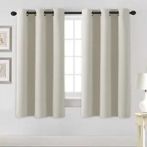 Blackout Curtains for Bedroom Thermal Insulated Room Darkening Living Room Curtains 63 Inch Long Grommet Privacy Protection Window Curtain Panels/Drapes for Nursery,2 Panels,Ivory/Cream Blackout Curtains for Bedroom Thermal Insulated Room Darkening Living Room Curtains 63 Inch Long Grommet Privacy Protection Window Curtain Panels/Drapes for Nursery,2 Panels,Ivory/Cream