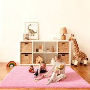 Pink Rug for Bedroom, 4x6 Fluffy Area Rugs for Living Room Pink Rug for Bedroom, 4x6 Fluffy Area Rugs for Living Room