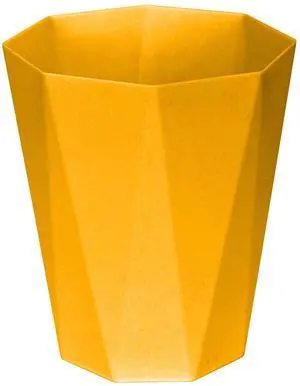 Plastic Trash Can - Waste basketbin for Office,Home,Bathroom,Kitchen - 1.8 Gallon - Yellow Plastic Trash Can - Waste basketbin for Office,Home,Bathroom,Kitchen - 1.8 Gallon - Yellow