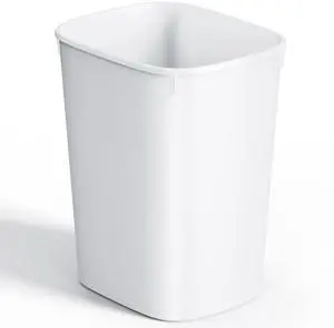 Small Bathroom Trash Can, 2.6 Gallon Slim Mini Garbage Can Small Trash Bin Plastic Waste Basket for Dorm Room, Bedroom, Office, Toilet (White) Small Bathroom Trash Can, 2.6 Gallon Slim Mini Garbage Can Small Trash Bin Plastic Waste Basket for Dorm Room, Bedroom, Office, Toilet (White)