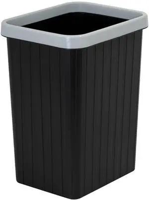 3.2 Gallon Plastic Small Trash Can,Rectangular Wastebasket, Waste Basket,Garbage Container for Bathroom, Kitchen, Bedroom, Office, Home, Dorm Room (1, Black) 3.2 Gallon Plastic Small Trash Can,Rectangular Wastebasket, Waste Basket,Garbage Container for Bathroom, Kitchen, Bedroom, Office, Home, Dorm Room (1, Black)