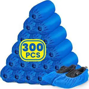 300 Pack(150 Pairs) Shoe Covers Disposable, Non-woven Fabric Shoes Covers for Indoor, Blue Durable & Reusable Disposable Boot & Shoe Covers, Larger Size Fits Various Shoes 300 Pack(150 Pairs) Shoe Covers Disposable, Non-woven Fabric Shoes Covers for Indoor, Blue Durable & Reusable Disposable Boot & Shoe Covers, Larger Size Fits Various Shoes