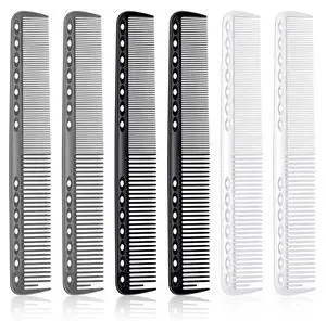 Carbon Fiber Cutting Comb, Professional Carbon Fine Cutting Comb Heat Resistant Barber Combs StylingComb for Fine Wide Tooth, Heat Resistant Carbons Fiber Salon Hairdressing Combs, Black, Grey, White Carbon Fiber Cutting Comb, Professional Carbon Fine Cutting Comb Heat Resistant Barber Combs StylingComb for Fine Wide Tooth, Heat Resistant Carbons Fiber Salon Hairdressing Combs, Black, Grey, White