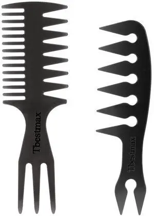 Hair Comb Styling Set Tail Combs Double Side Brushes Afro Pick Pik Comb African American Hair Brush Barber Accessories Black-2Pcs Hair Comb Styling Set Tail Combs Double Side Brushes Afro Pick Pik Comb African American Hair Brush Barber Accessories Black-2Pcs