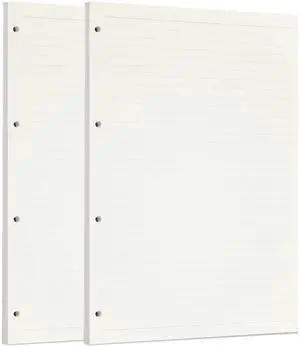 2 Pack A4 90 Sheets/180 Pages Lined Loose Leaf Punched Paper Refills Paper for 4 Hole Binder Personal Organizer Diary Notebook Refillable Planner 2 Pack A4 90 Sheets/180 Pages Lined Loose Leaf Punched Paper Refills Paper for 4 Hole Binder Personal Organizer Diary Notebook Refillable Planner