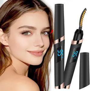 Heated Eyelash Curler-4 Temp Modes 65°-95°C LED Display, Electric Eye Lash Curler for 24H Long Lasting, Type-C Rechargeable Heated Lash Curler for Natural Thick Lashes, Makeup Gift,Matte Black-1 Heated Eyelash Curler-4 Temp Modes 65°-95°C LED Display, Electric Eye Lash Curler for 24H Long Lasting, Type-C Rechargeable Heated Lash Curler for Natural Thick Lashes, Makeup Gift,Matte Black-1