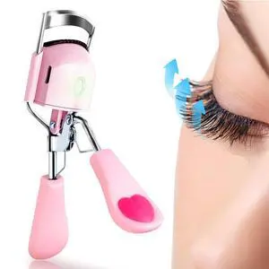 Heated Eyelash Curler for Women 10s Fast Heating USB Rechargeable Lash Curler Long Lasting Ironing Electric Eyelash Curler with Silcone Pad Replacable Great Makeup Tools for Her Heated Eyelash Curler for Women 10s Fast Heating USB Rechargeable Lash Curler Long Lasting Ironing Electric Eyelash Curler with Silcone Pad Replacable Great Makeup Tools for Her