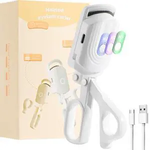 Heated Eyelash Curler fast heat up within 10s, 24 hours long lasting Electric Eyelash Curler 3 Temperature Modes with USB Rechargeable safe lash curler quick natural curling eye lashes Heated Eyelash Curler fast heat up within 10s, 24 hours long lasting Electric Eyelash Curler 3 Temperature Modes with USB Rechargeable safe lash curler quick natural curling eye lashes