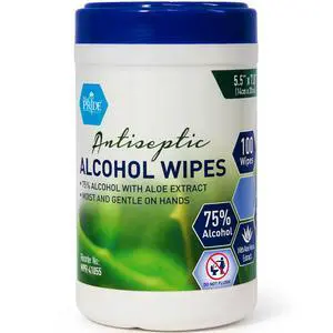 Alcohol-Based Disinfectant Wipes with Aloe Vera, 100-Count Pack Alcohol-Based Disinfectant Wipes with Aloe Vera, 100-Count Pack