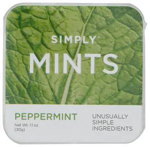 Mints | Peppermint Breath Mints | Pack of One (30 Pieces Total) | Breath Freshening + Aspartame-Free + Vegan + non-GMO Mints | Peppermint Breath Mints | Pack of One (30 Pieces Total) | Breath Freshening + Aspartame-Free + Vegan + non-GMO