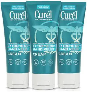 Extreme Dry Hand Relief, Dermatologist Recommended, Long-Lasting Cream For Dry Hands, Paraben Free, Fragrance-Free Hand Lotion, 3 Oz, Pack of 3 Extreme Dry Hand Relief, Dermatologist Recommended, Long-Lasting Cream For Dry Hands, Paraben Free, Fragrance-Free Hand Lotion, 3 Oz, Pack of 3