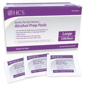 Large Alcohol Prep Pads, 70% Isopropyl Alcohol Wipes for Injections Large Alcohol Prep Pads, 70% Isopropyl Alcohol Wipes for Injections