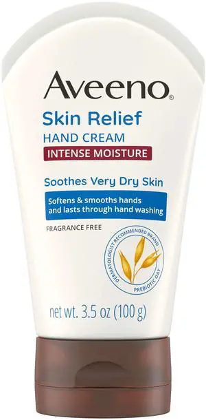 Skin Relief Intense Moisture Hand Cream with Soothing Prebiotic Oat for Dry and Sensitive Skin Cream Softens & Smooths Hands & Lasts Through Hand Washing, Fragrance-Free, 3.5 oz Skin Relief Intense Moisture Hand Cream with Soothing Prebiotic Oat for Dry and Sensitive Skin Cream Softens & Smooths Hands & Lasts Through Hand Washing, Fragrance-Free, 3.5 oz