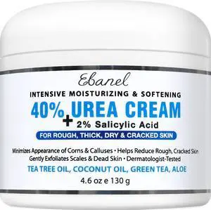 Urea Cream 40% plus Salicylic Acid 2% for Dry Cracked Feet Skin Urea Cream 40% plus Salicylic Acid 2% for Dry Cracked Feet Skin