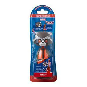 Marvel Rocket Kids Toothbrush Soft Rounded Bristles Poppin' Fun Superhero Toothbrush Cover Easy Grip Handle Gentle Cleaning for Toddlers & Kids Ages 2+ Travel Friendly Oral Care Marvel Rocket Kids Toothbrush Soft Rounded Bristles Poppin' Fun Superhero Toothbrush Cover Easy Grip Handle Gentle Cleaning for Toddlers & Kids Ages 2+ Travel Friendly Oral Care