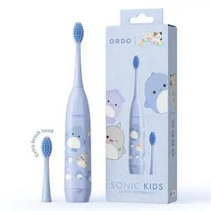 Squishmallows Toothbrush, Sonic Battery Toothbrushes for Kids, Soft Bristles, Extra Brush Head Inc, Gift for Kids Aged 4 Years and Up, Battery Included, Samir Squishmallows Toothbrush, Sonic Battery Toothbrushes for Kids, Soft Bristles, Extra Brush Head Inc, Gift for Kids Aged 4 Years and Up, Battery Included, Samir