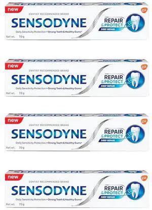 Repair & Protect Toothpaste | 70g (2.46 Ounce) | Pack of 4 Repair & Protect Toothpaste | 70g (2.46 Ounce) | Pack of 4