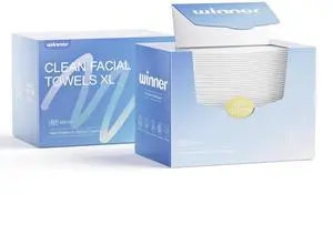 XL Disposable Face Towels, 100% Cotton, 110 Count (Pack of 2) XL Disposable Face Towels, 100% Cotton, 110 Count (Pack of 2)
